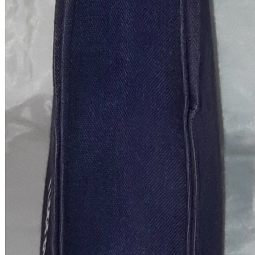 Vintage 1980s Tupperware Blue Promo Hostess Bag With Wooden Handles VERY RARE!! - Picture 4 of 7